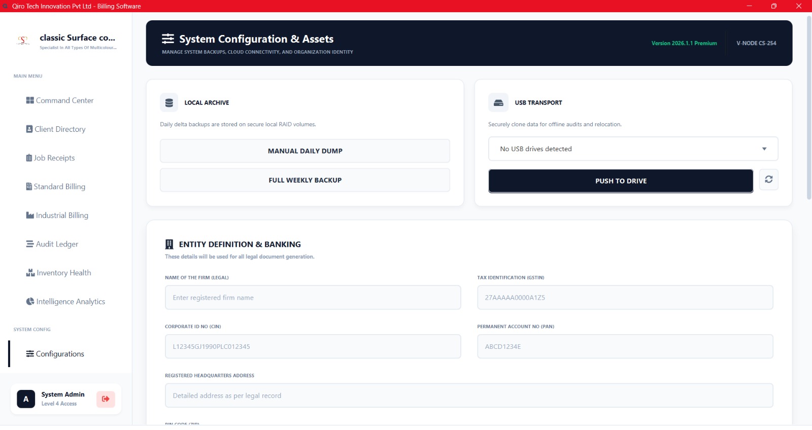 Application Screen